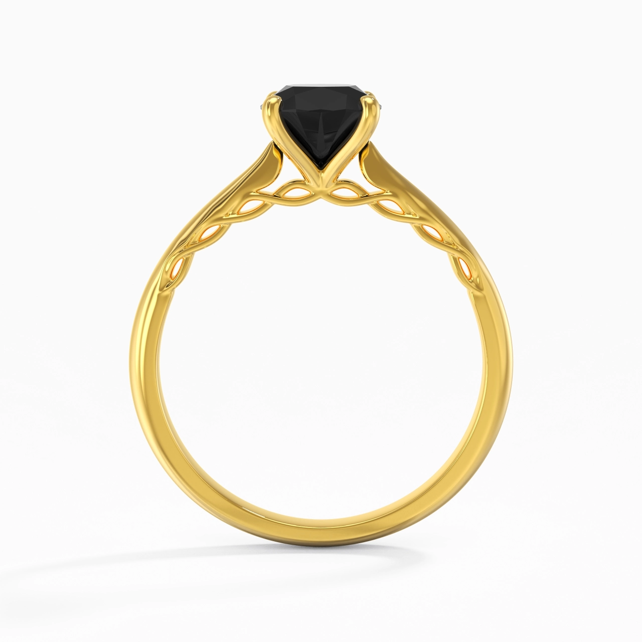 Sobrio Cojín 1.00ct Circonio cúbico Anillo de Compromiso