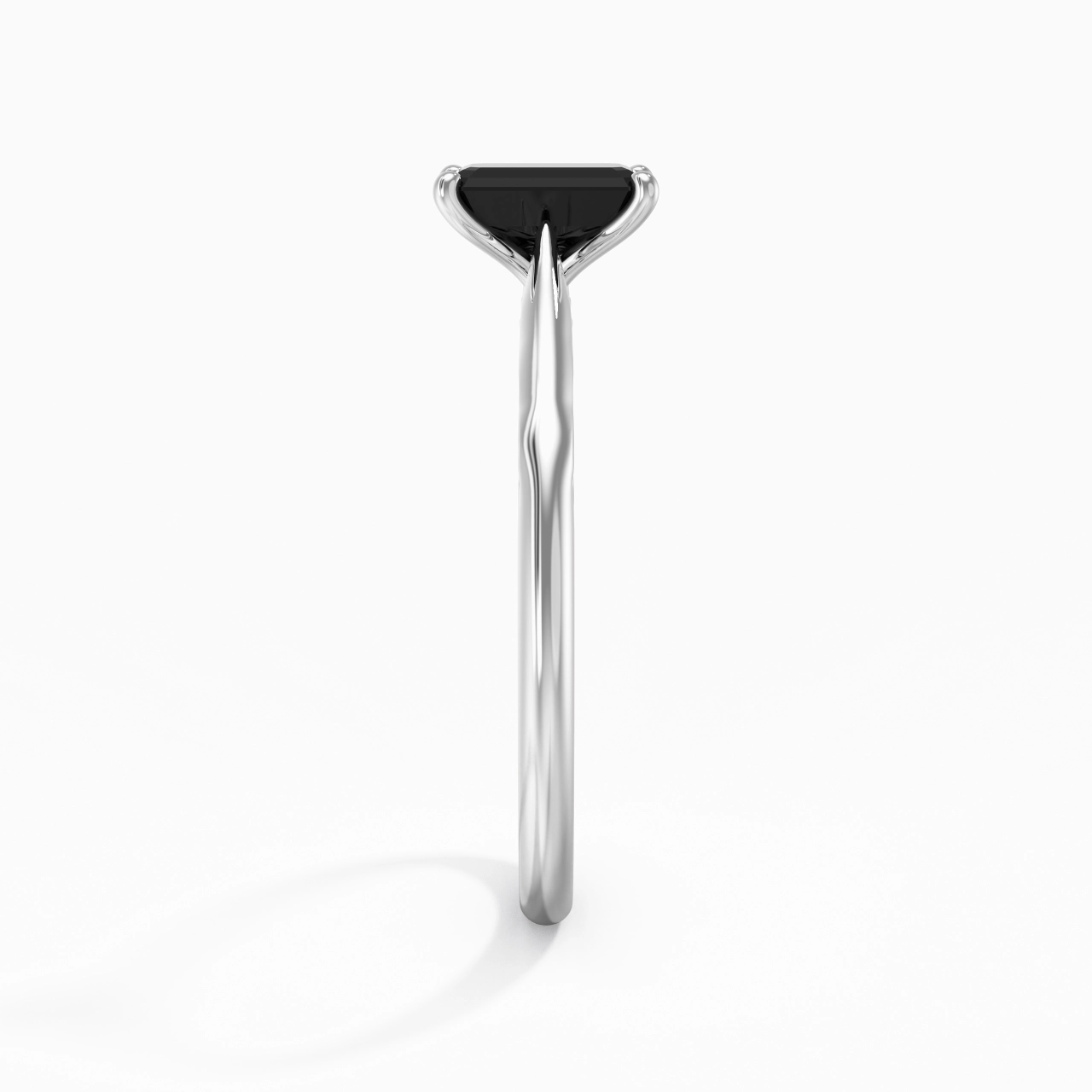 Sobre Émeraude 0.80ct Zircon cubique Bague de fiançailles