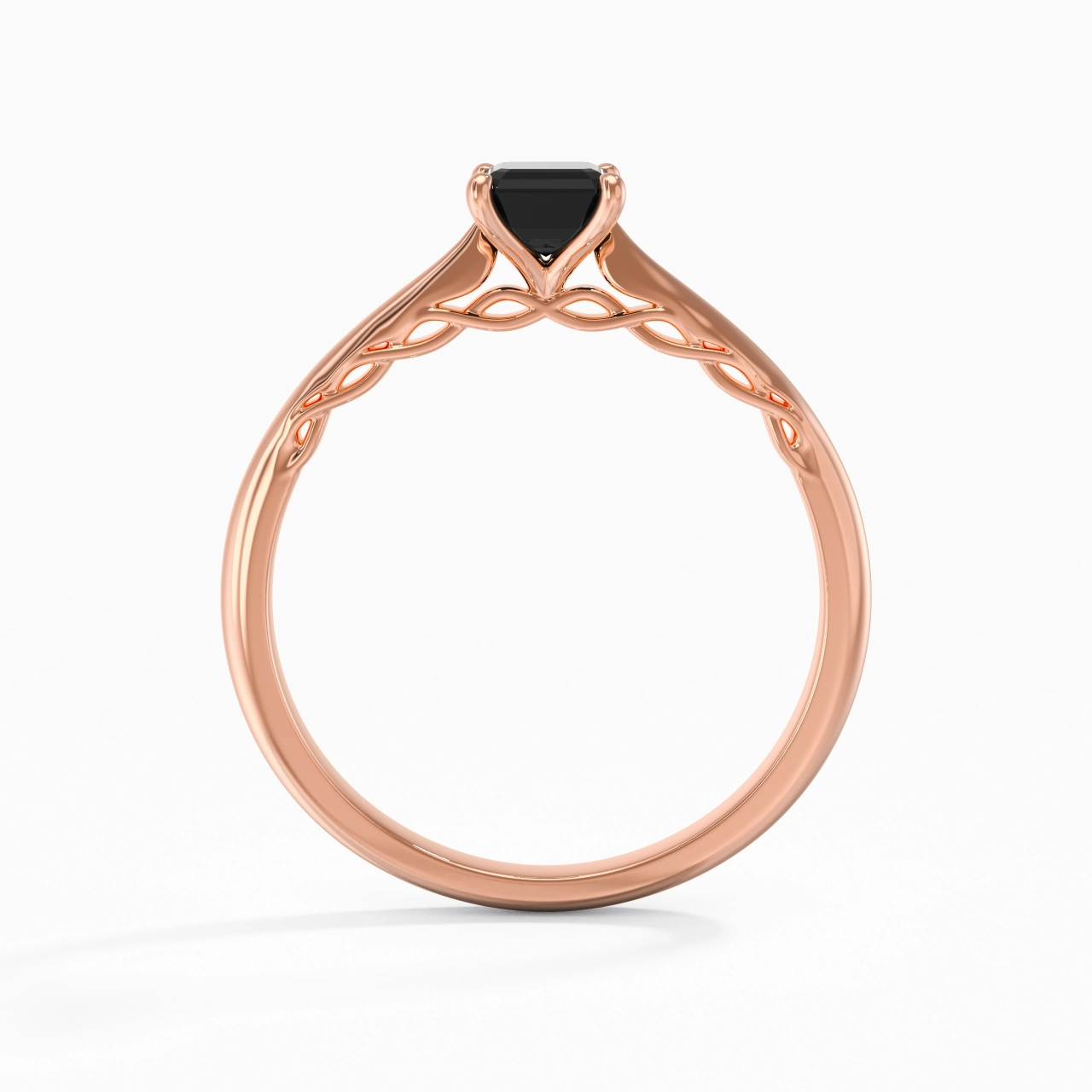 Understated Emerald 0.80ct Cubic Zirconia Engagement Ring