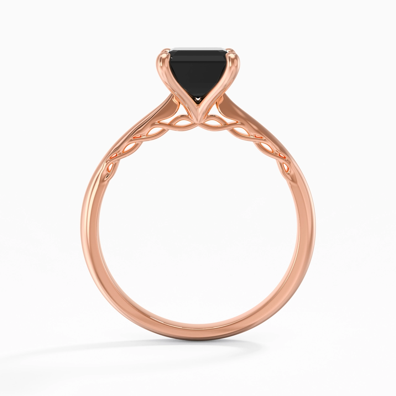 Understated Emerald 2.00ct Cubic Zirconia Engagement Ring