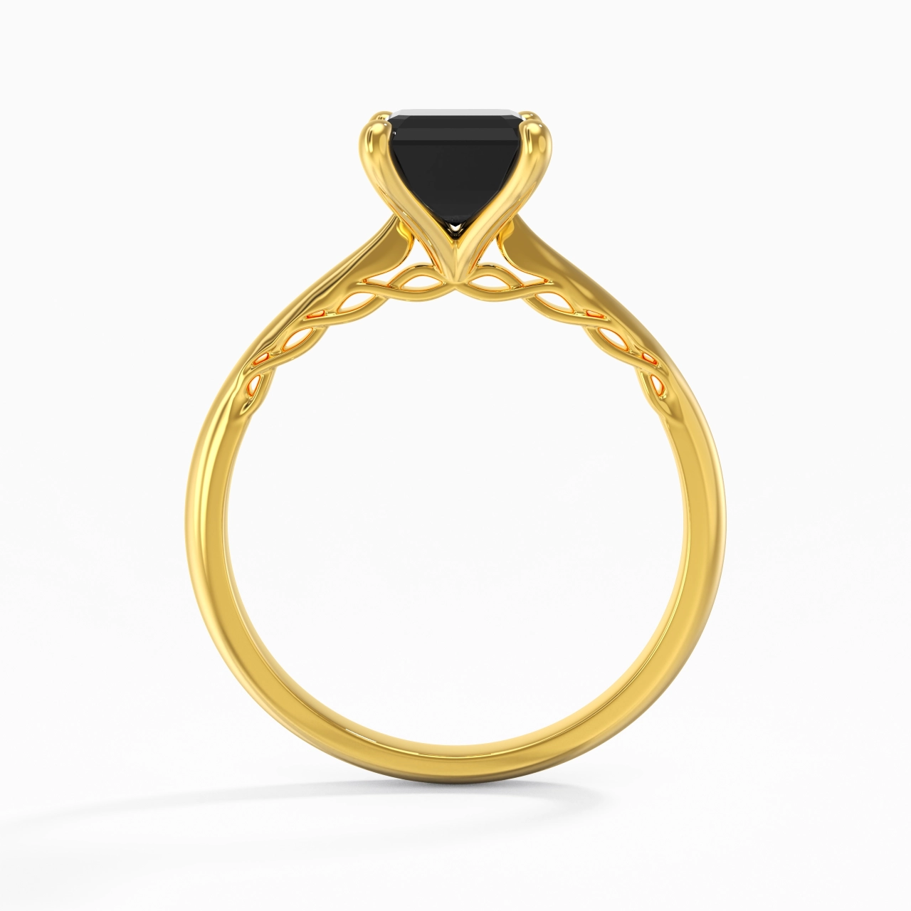 Understated Emerald 2.00ct Cubic Zirconia Engagement Ring