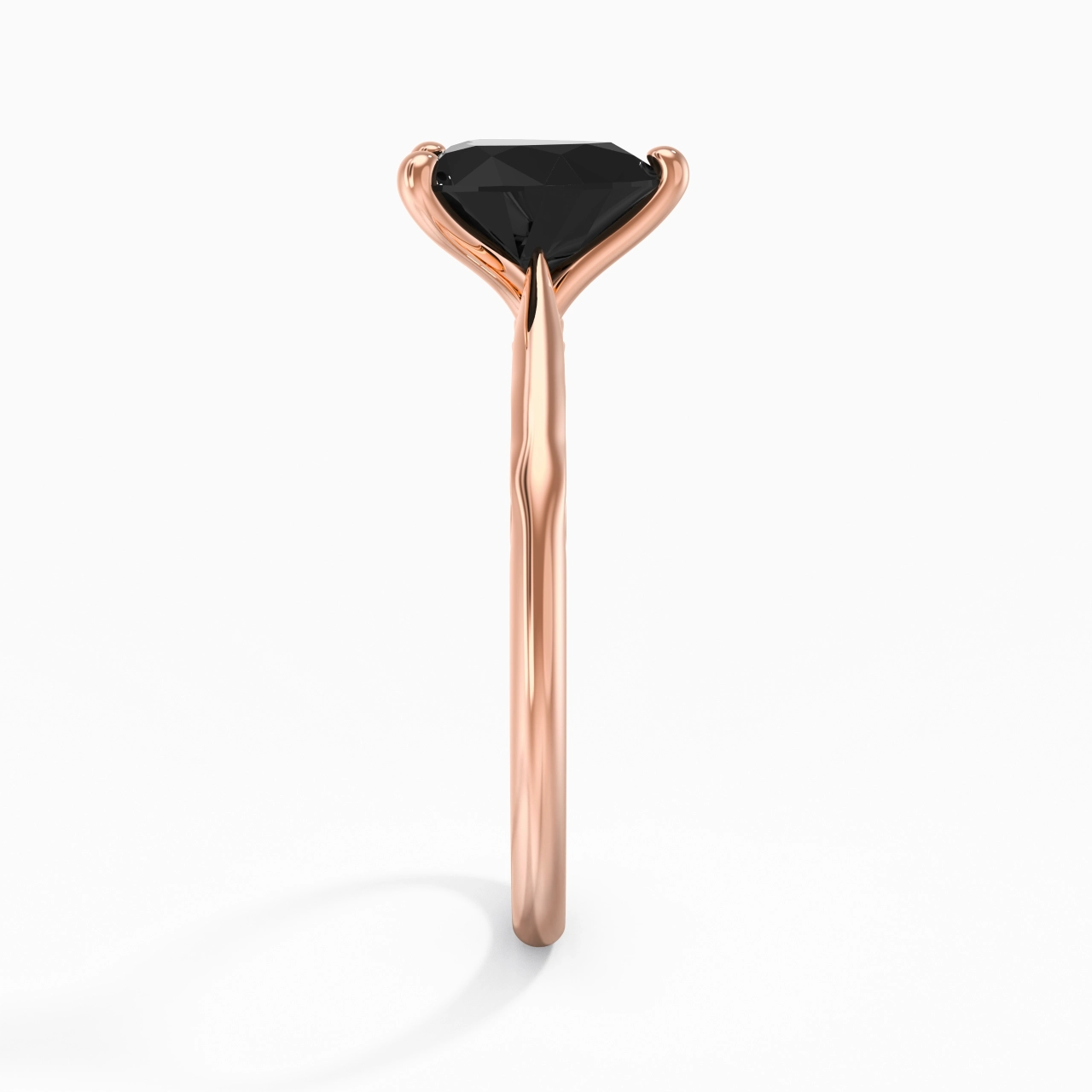 Sobre Cœur 1.50ct Zircon cubique Bague de fiançailles