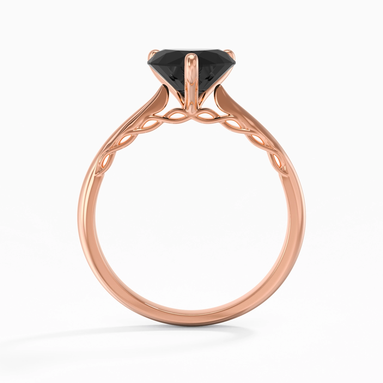 Understated Heart 1.50ct Cubic Zirconia Engagement Ring