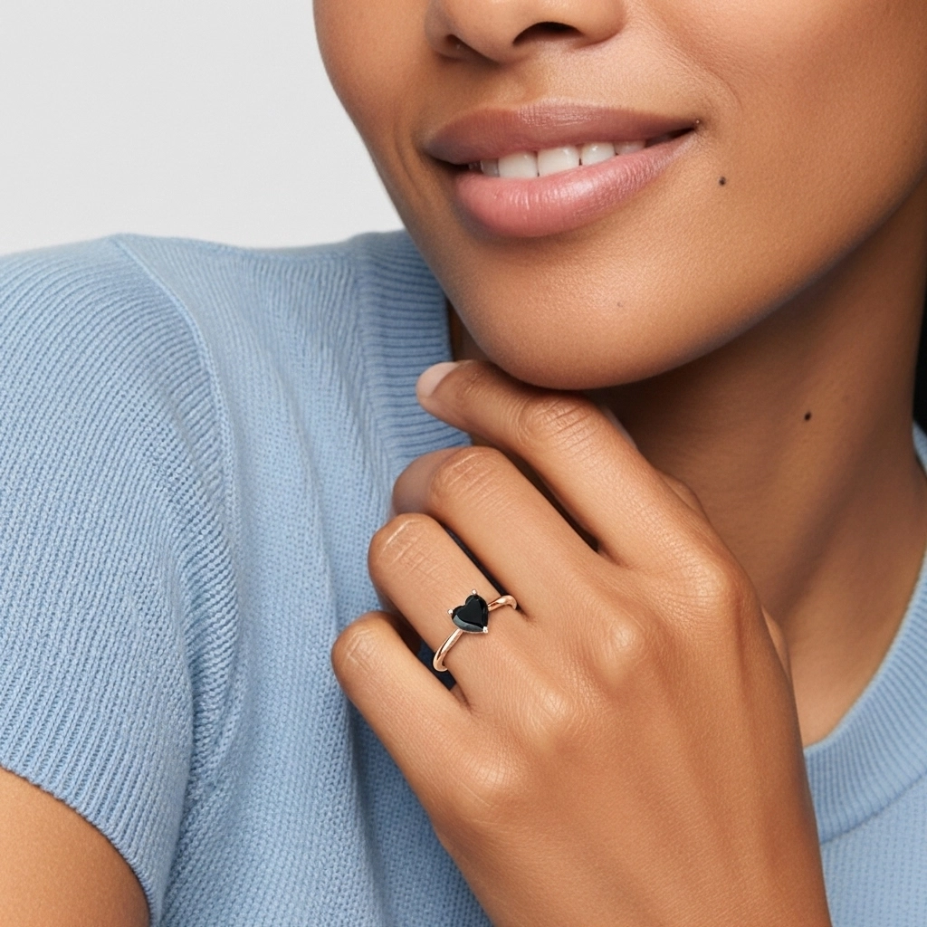 Understated Heart 2.00ct Cubic Zirconia Engagement Ring