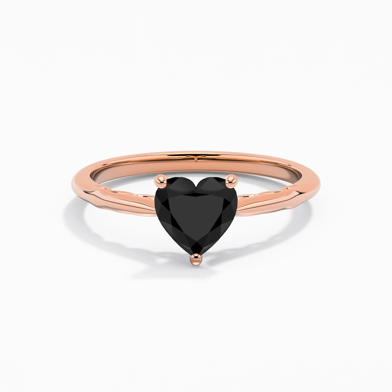 Understated Heart 1.00ct Cubic Zirconia Engagement Ring