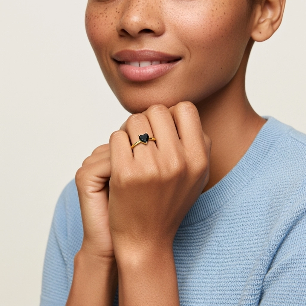 Understated Heart 1.50ct Cubic Zirconia Engagement Ring