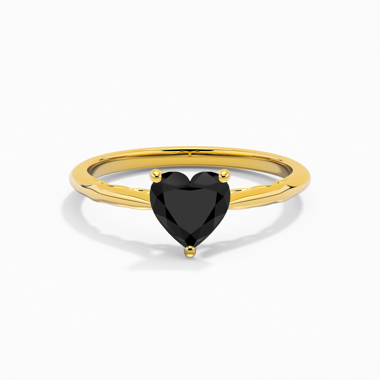 Understated Heart 1.00ct Cubic Zirconia Engagement Ring