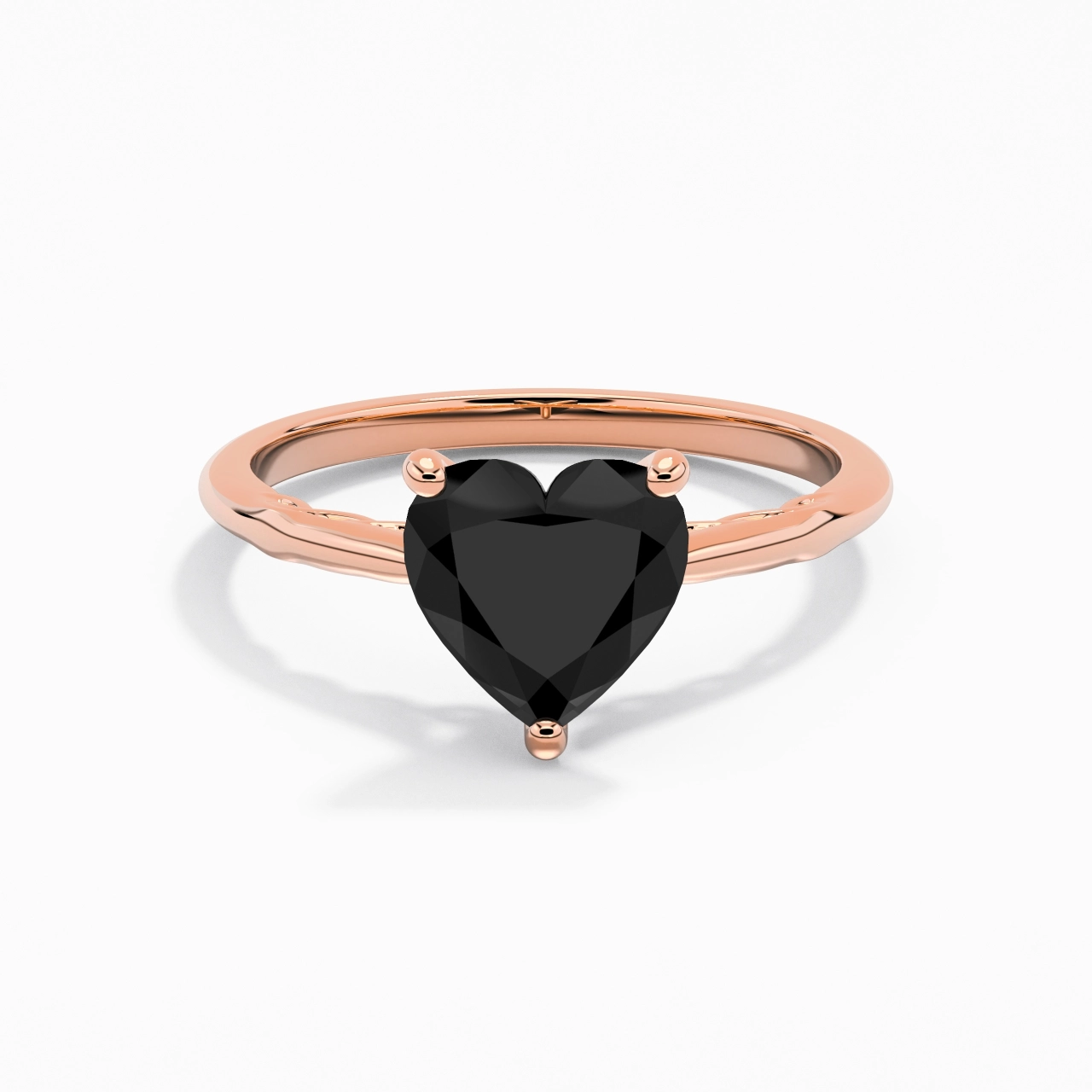 Understated Heart 2.00ct Cubic Zirconia Engagement Ring