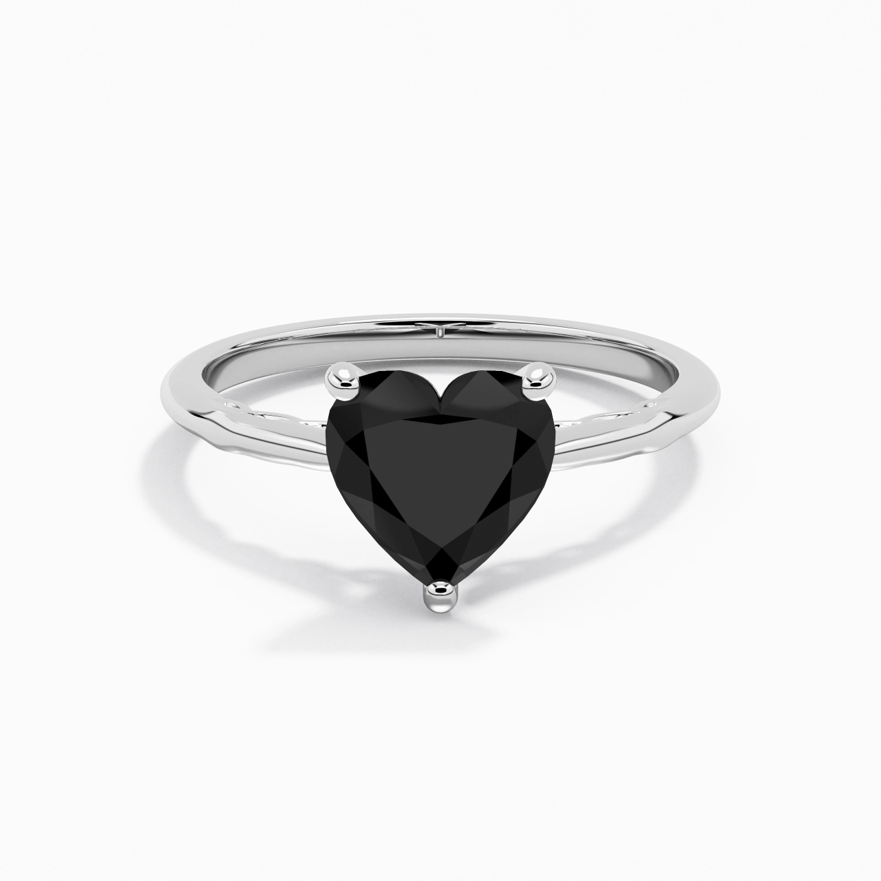 Sobre Cœur 2.00ct Zircon cubique Bague de fiançailles
