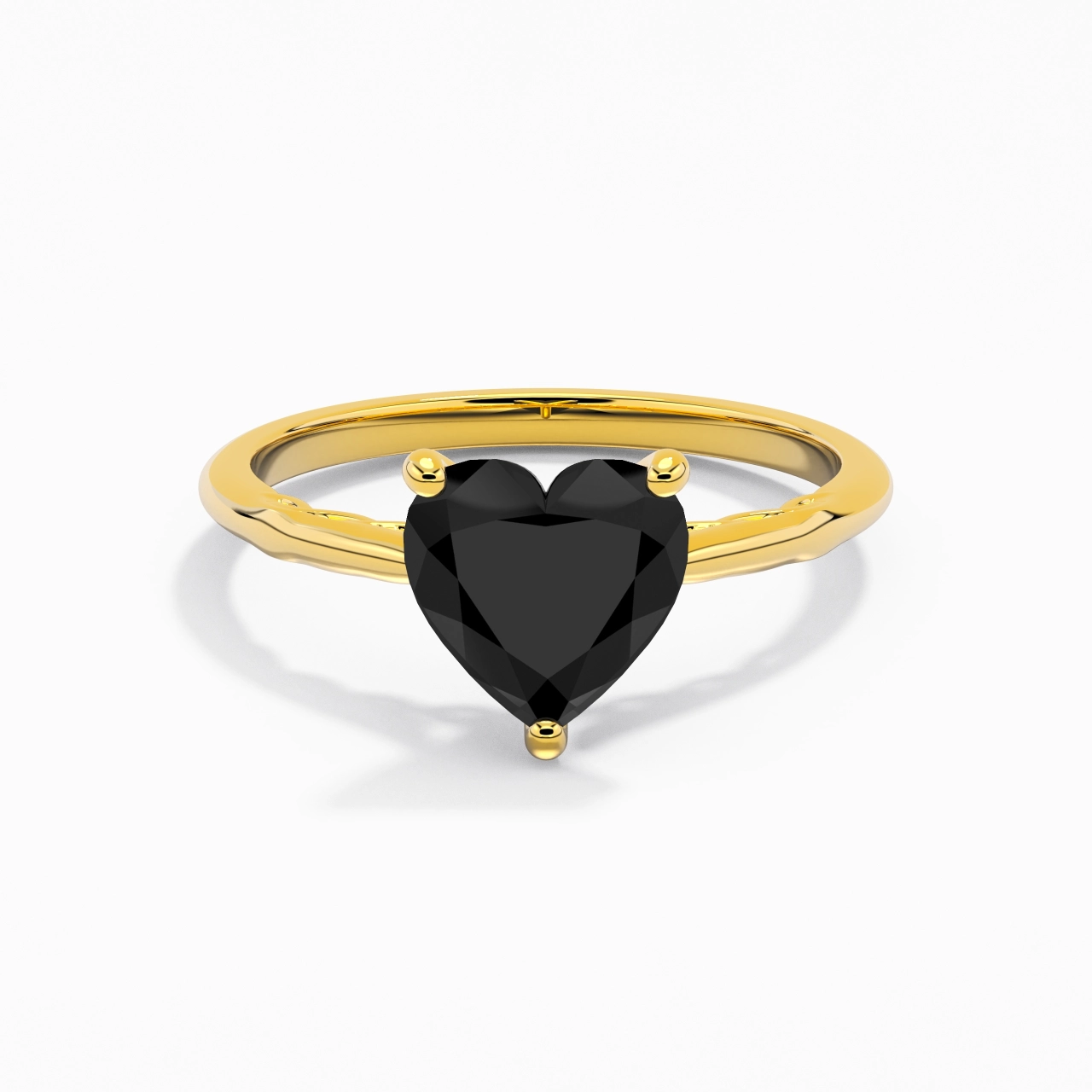 Understated Heart 2.00ct Cubic Zirconia Engagement Ring