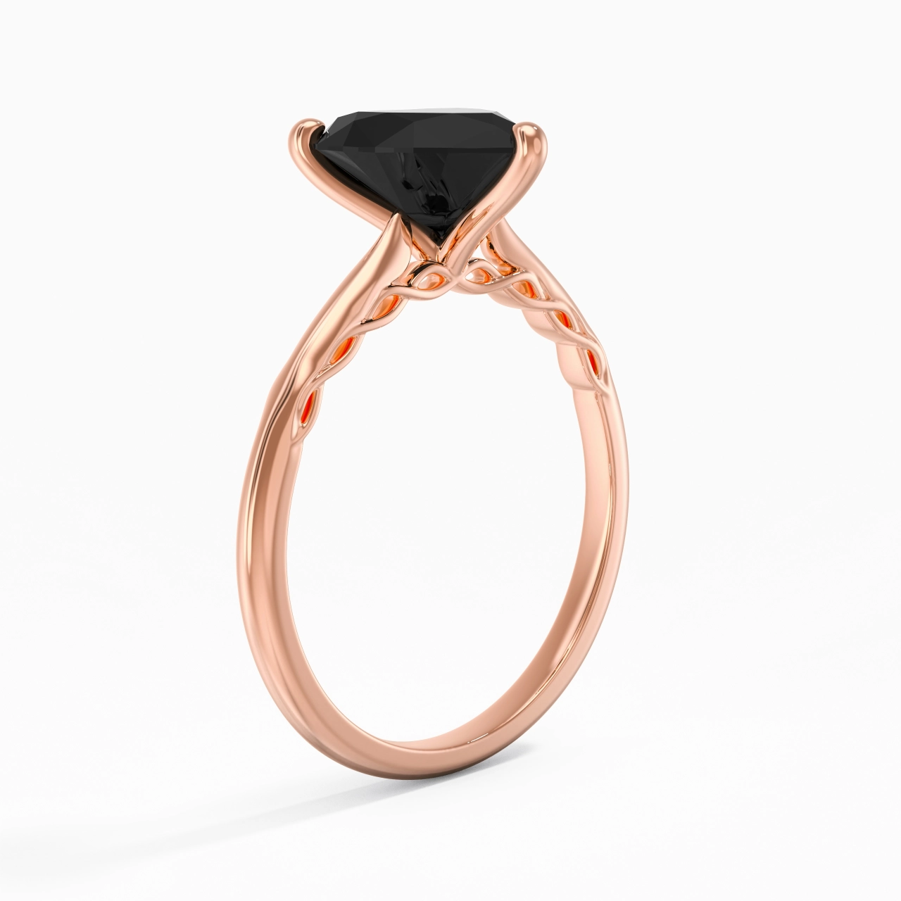 Understated Heart 2.00ct Cubic Zirconia Engagement Ring