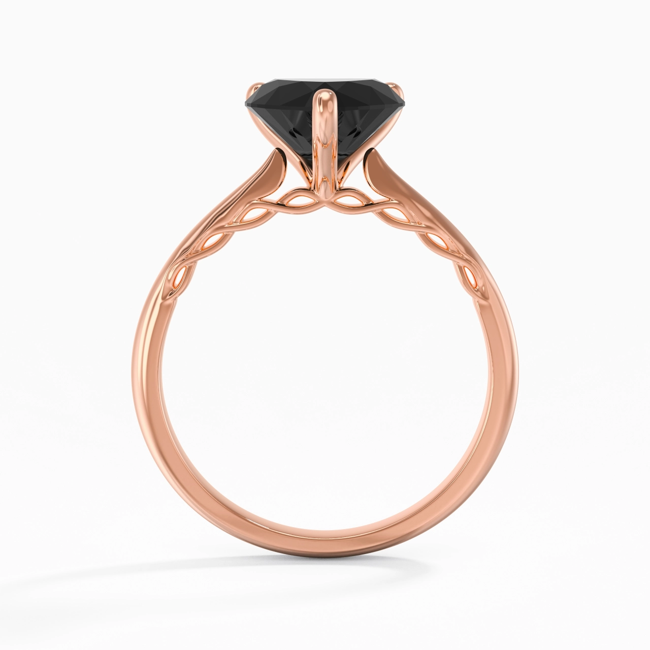 Understated Heart 2.00ct Cubic Zirconia Engagement Ring