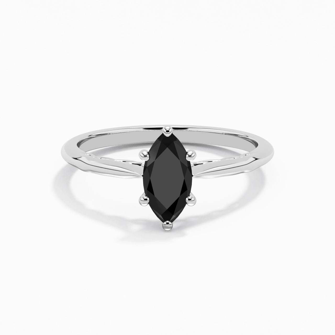 Sobre Marquise 0.80ct Zircon cubique Bague de fiançailles
