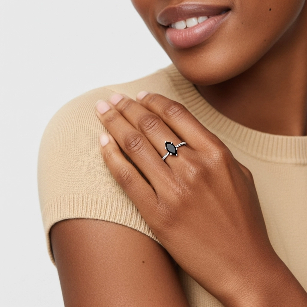 Understated Marquise 1.00ct Cubic Zirconia Engagement Ring