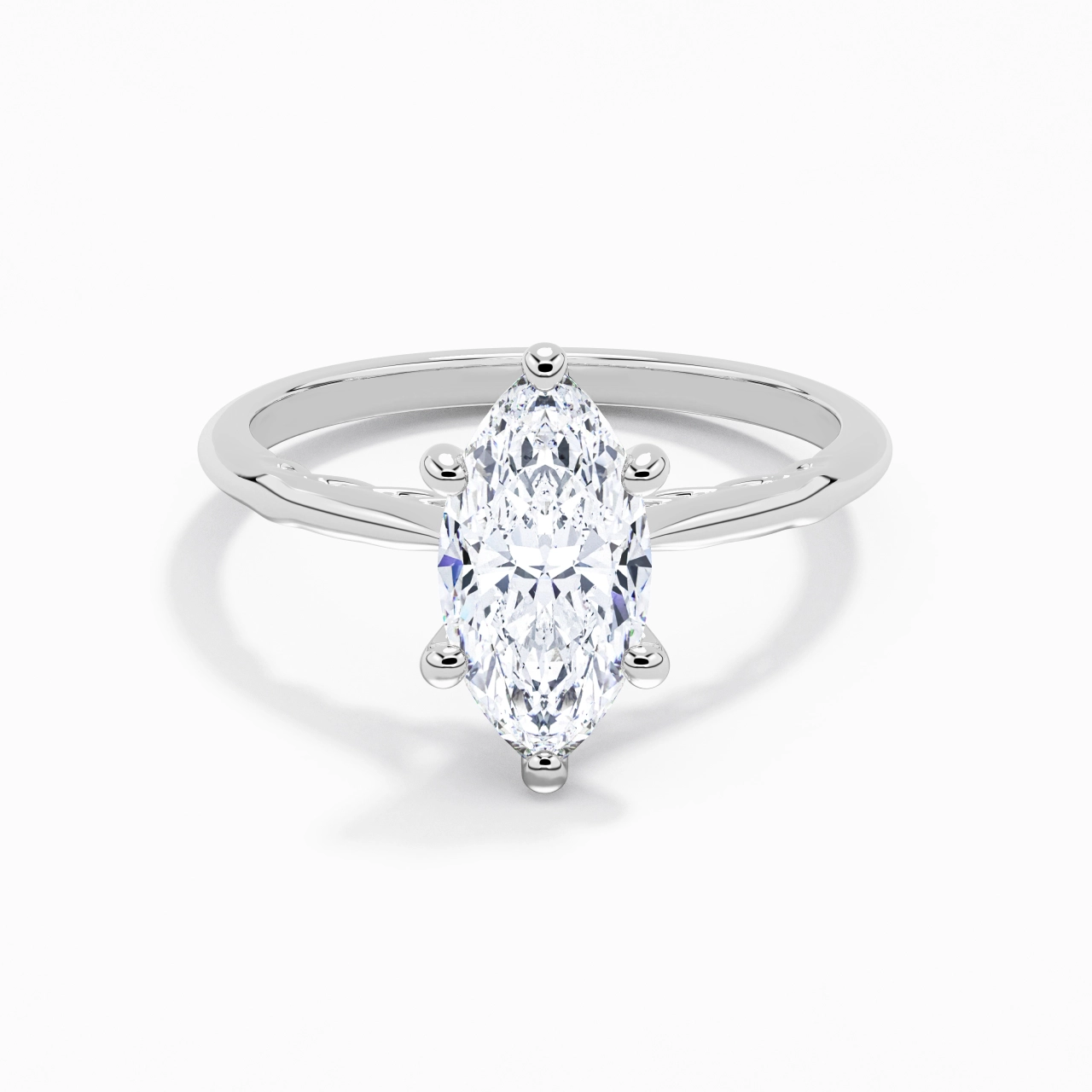 Sobre Marquise 2.00ct Moissanite Bague de fiançailles