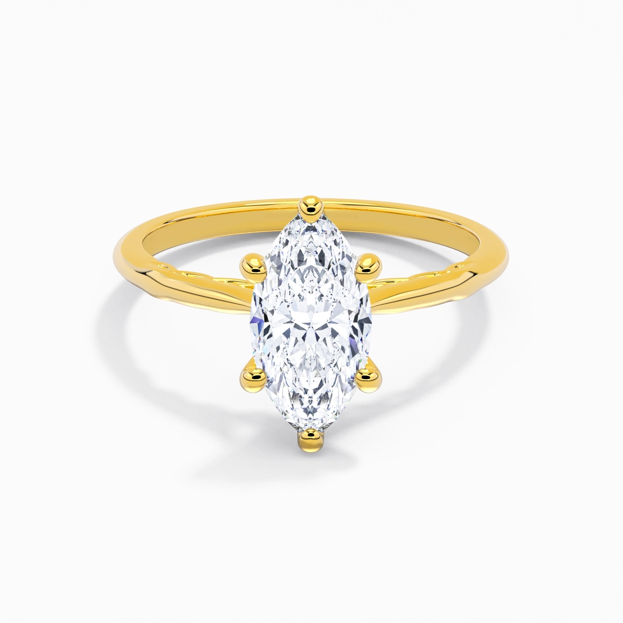 Sobre Marquise 2.00ct Moissanite Bague de fiançailles