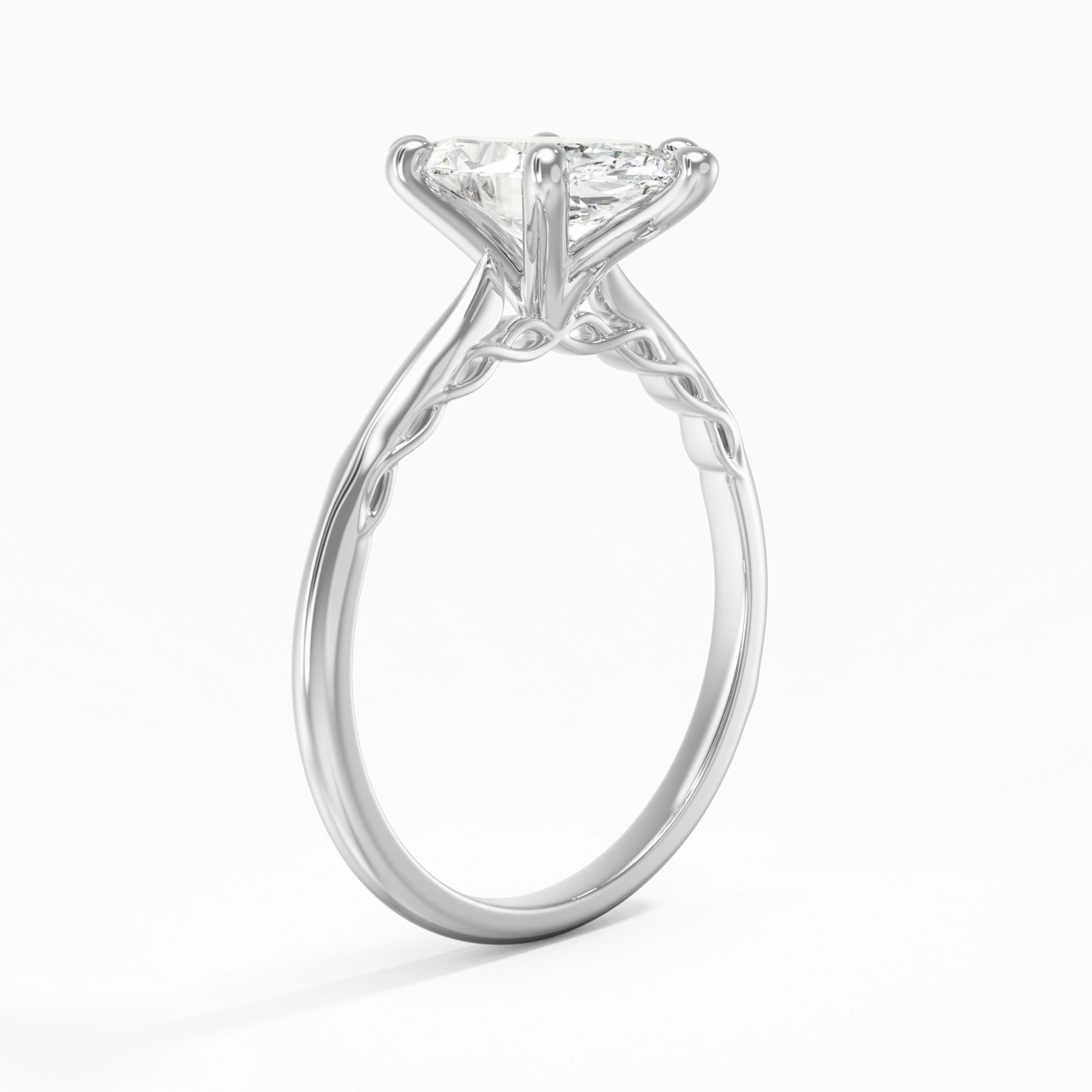 Sobre Marquise 2.00ct Moissanite Bague de fiançailles