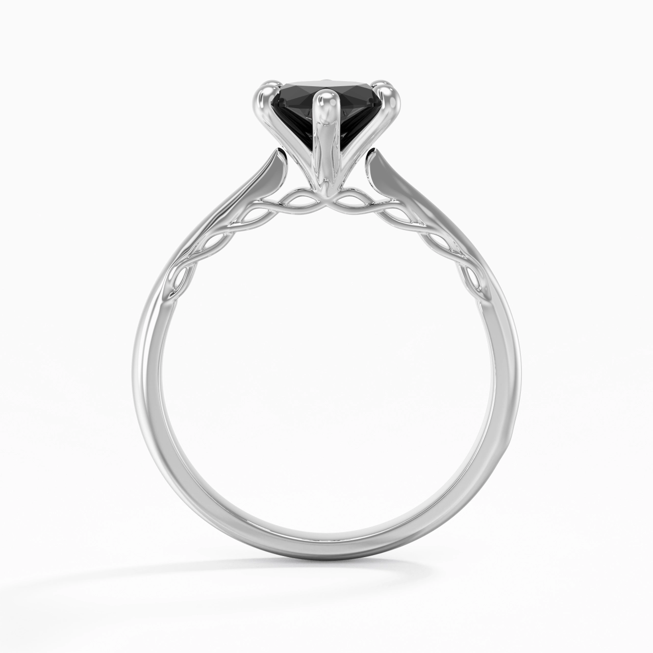 Sobrio Marquesa 2.00ct Circonio cúbico Anillo de Compromiso