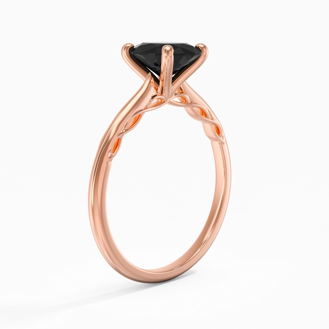 Sobre Ovale 1.50ct Zircon cubique Bague de fiançailles