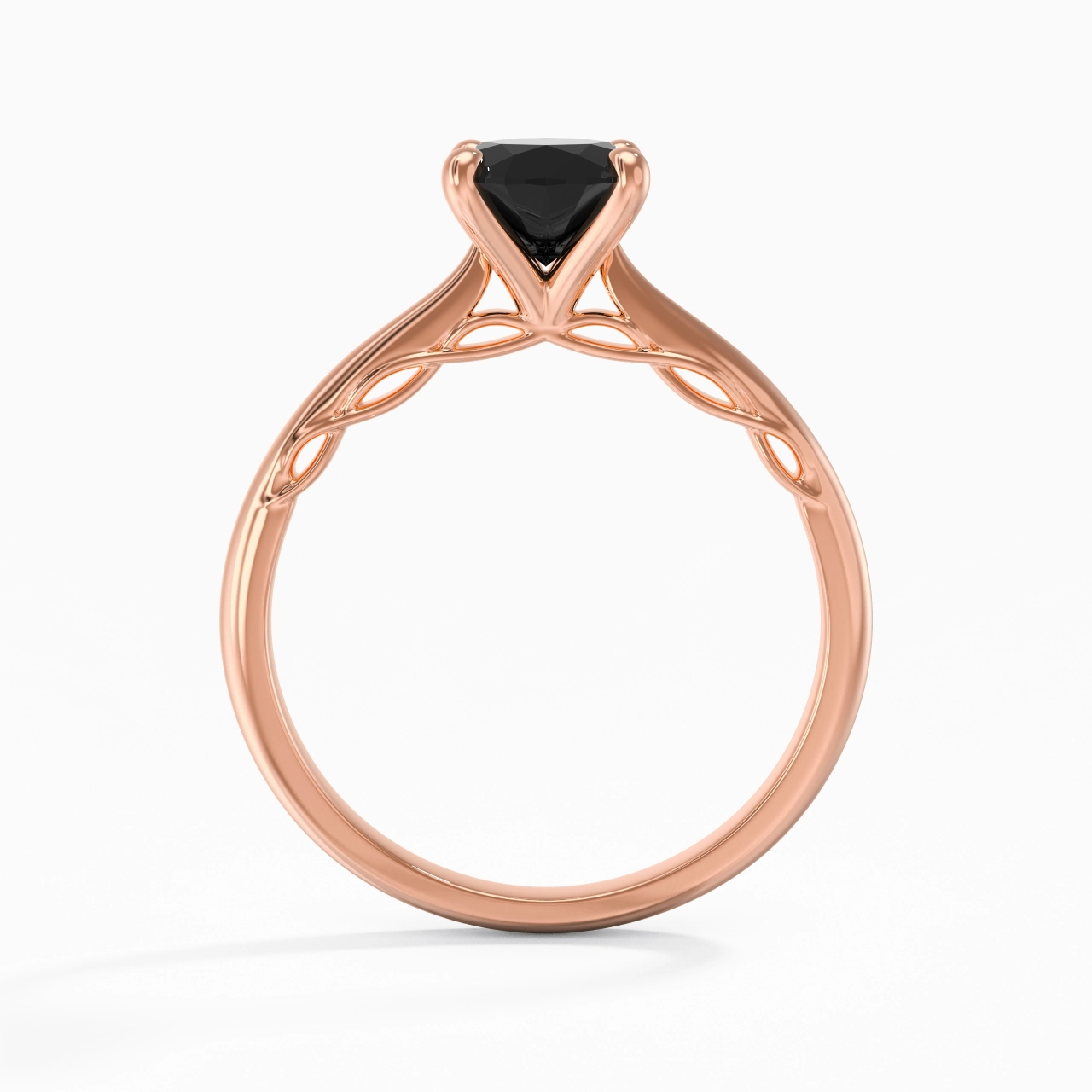 Sobre Ovale 1.50ct Zircon cubique Bague de fiançailles