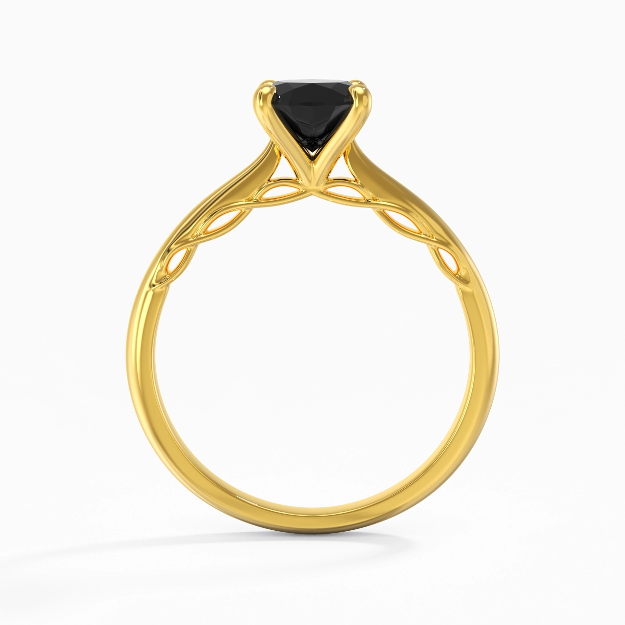 Sobre Ovale 1.50ct Zircon cubique Bague de fiançailles