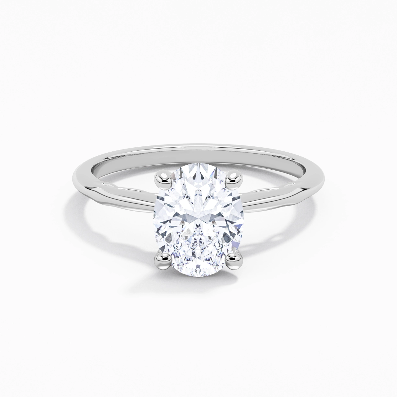 2.00ct Moissanite Engagement Ring 925 Sterling Silver