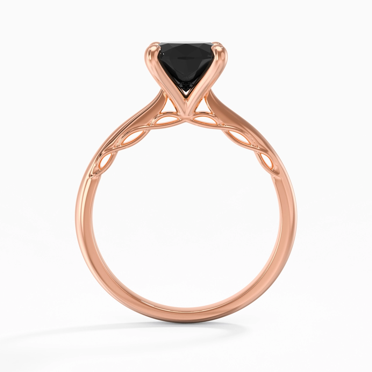 Sobre Ovale 2.00ct Zircon cubique Bague de fiançailles