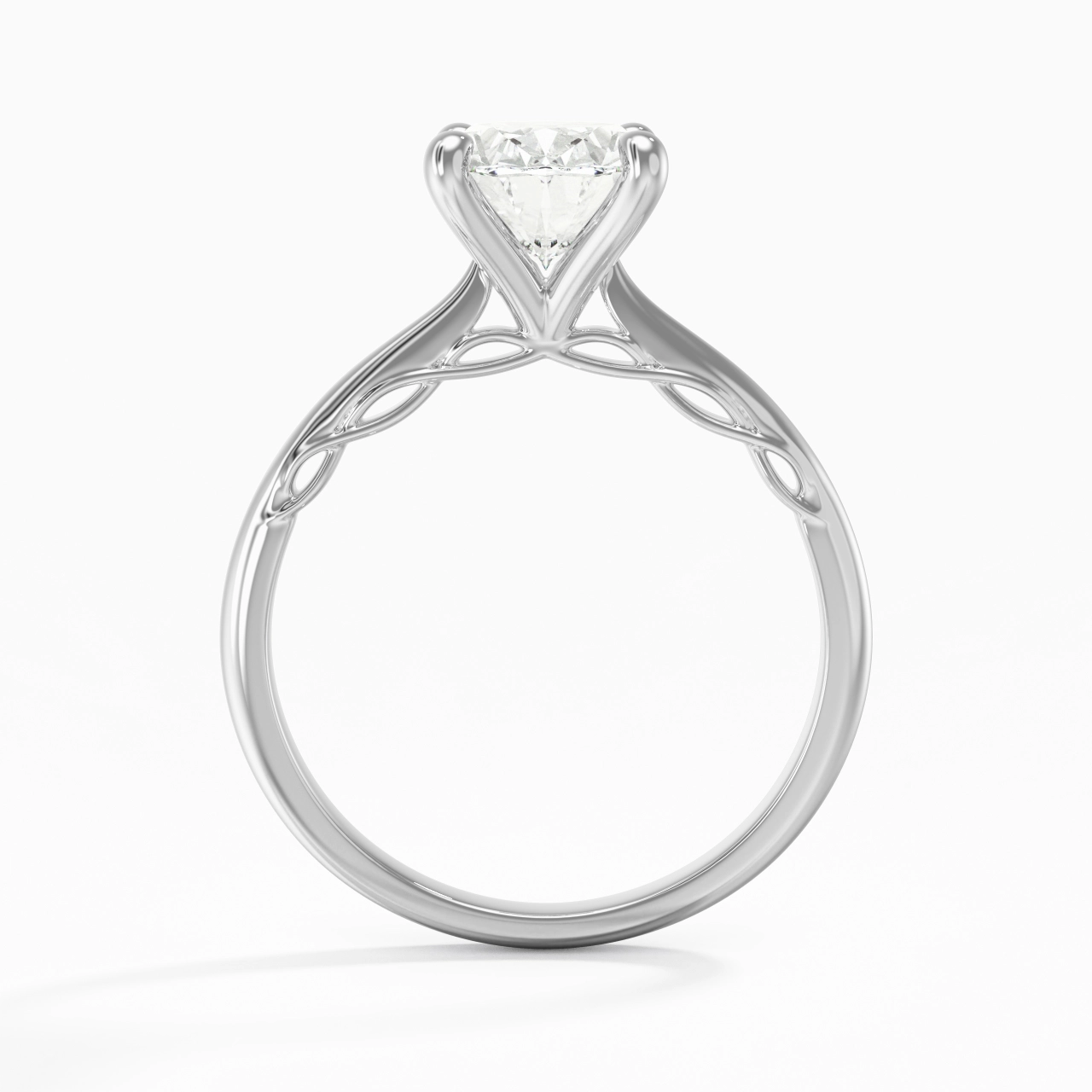 2.00ct Moissanite Engagement Ring 925 Sterling Silver