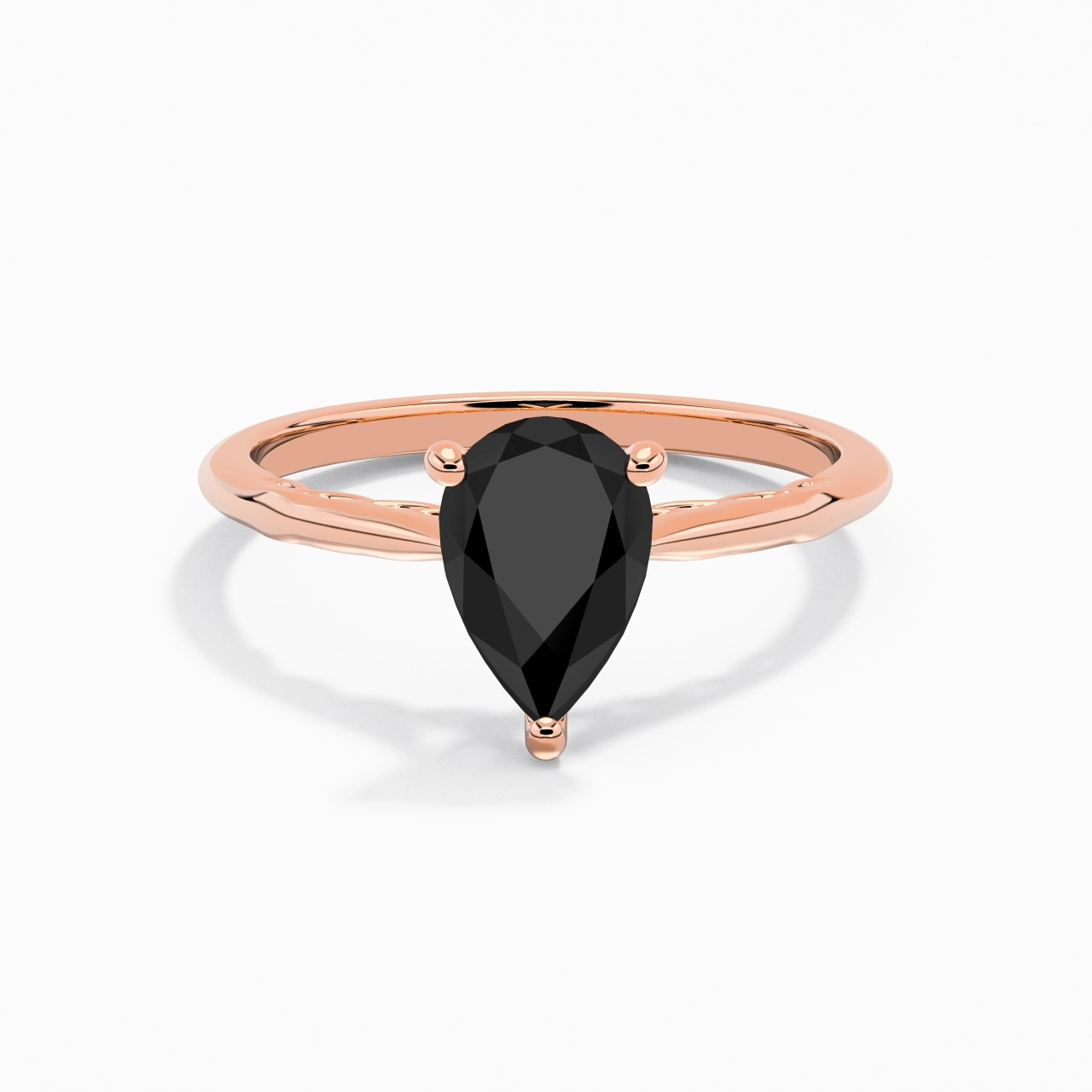 Sobre Poire 1.50ct Zircon cubique Bague de fiançailles