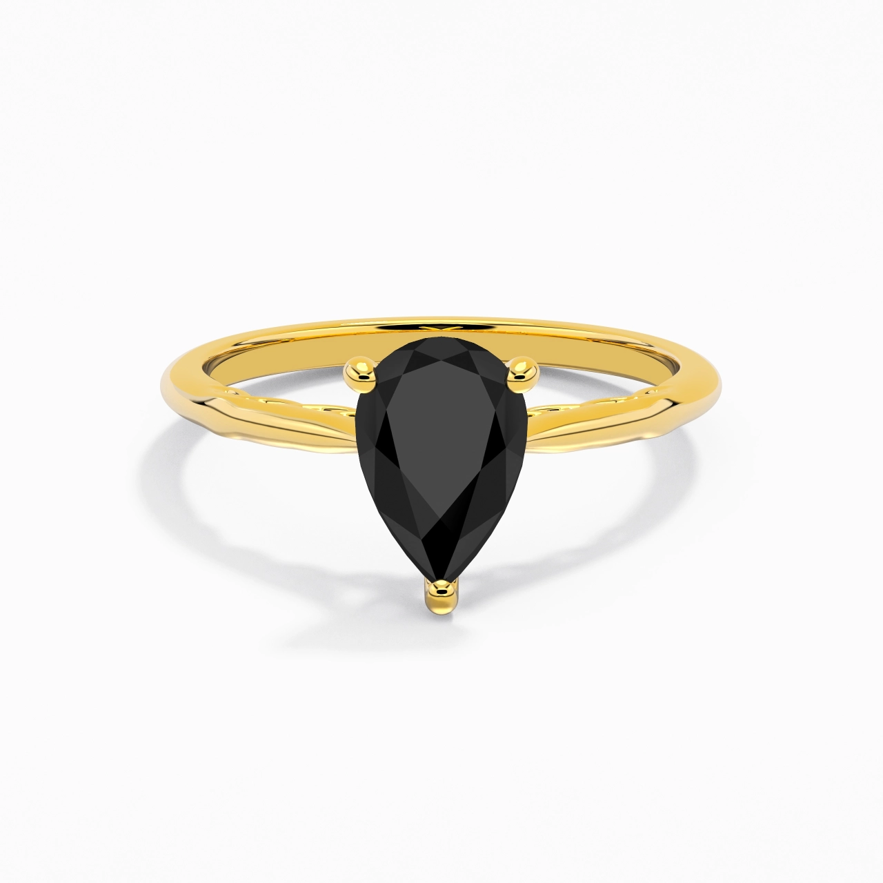 Sobre Poire 1.50ct Zircon cubique Bague de fiançailles