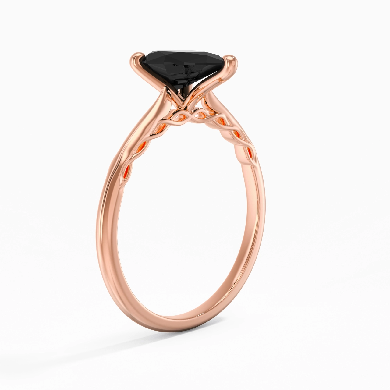Sobre Poire 1.50ct Zircon cubique Bague de fiançailles