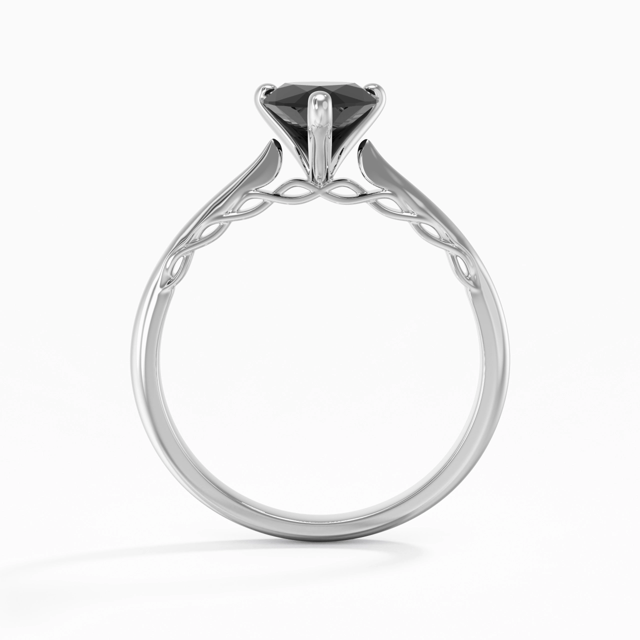 Sobrio Pera 1.50ct Circonio cúbico Anillo de Compromiso