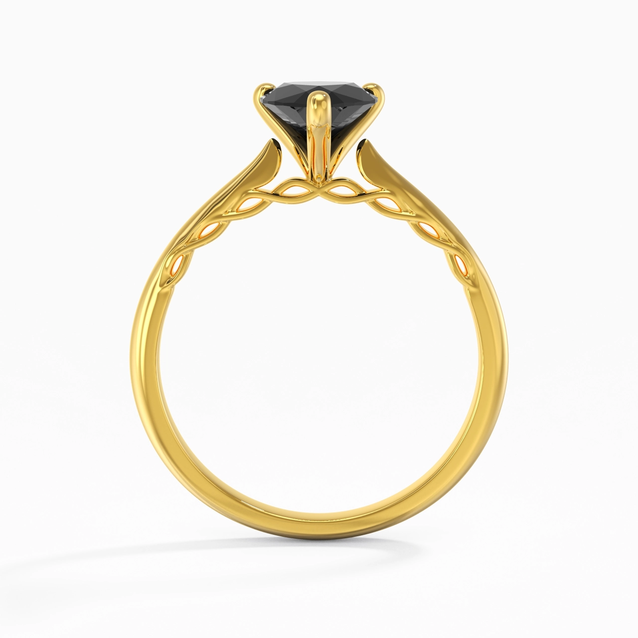 Understated Pear 1.50ct Cubic Zirconia Engagement Ring