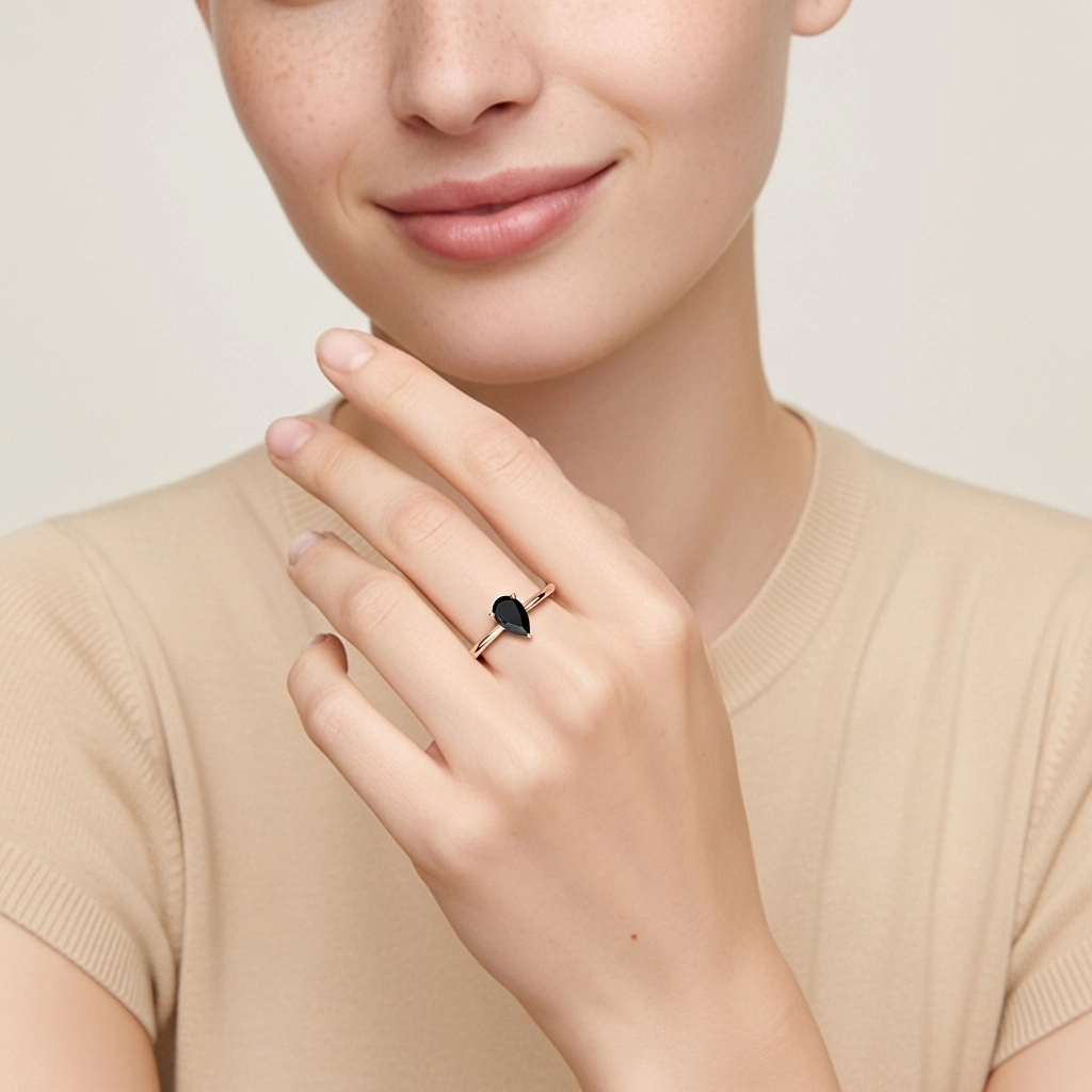 Understated Pear 2.00ct Cubic Zirconia Engagement Ring