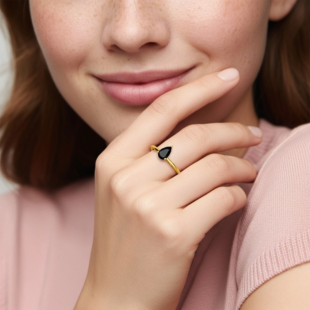 Understated Pear 1.50ct Cubic Zirconia Engagement Ring