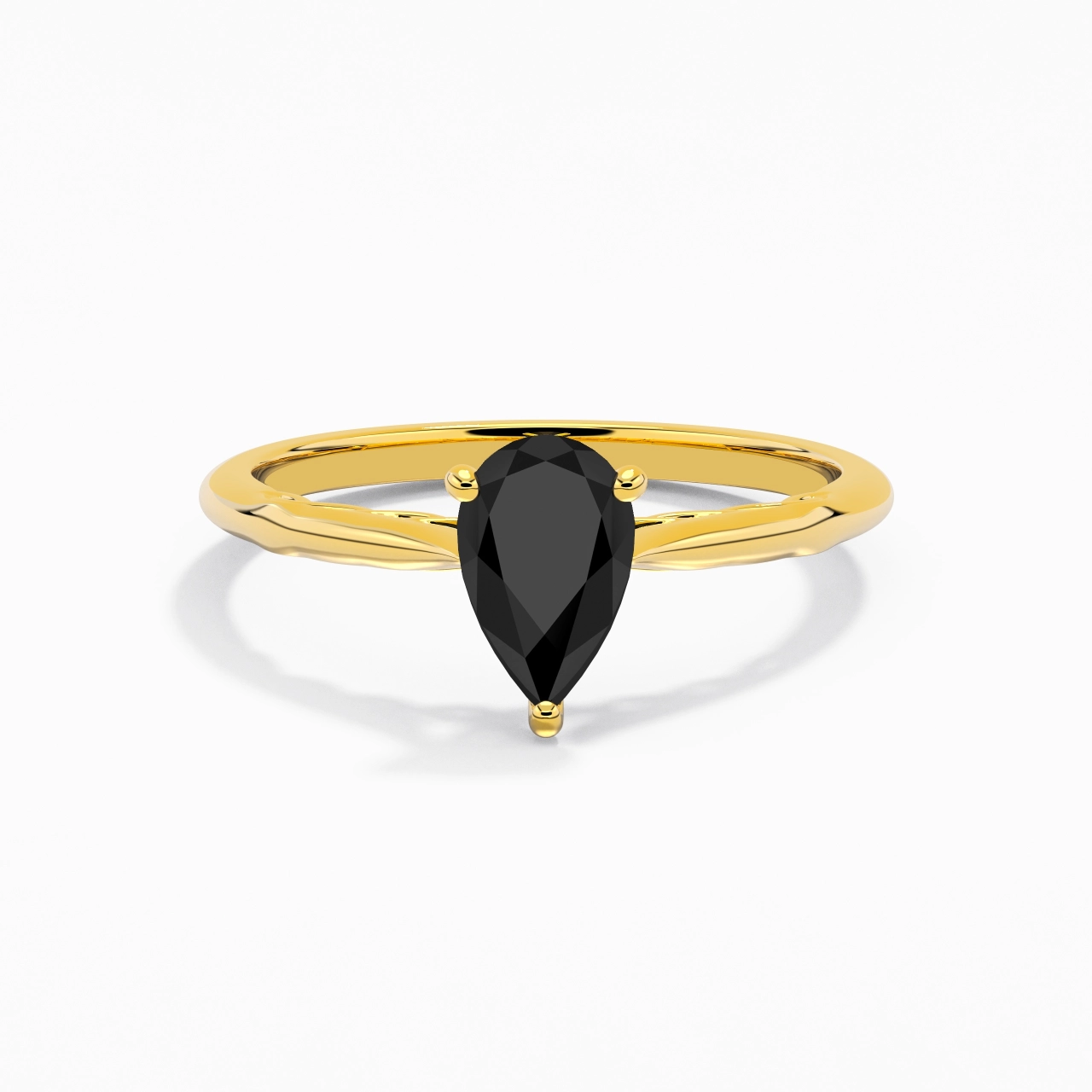 Understated Pear 1.00ct Cubic Zirconia Engagement Ring