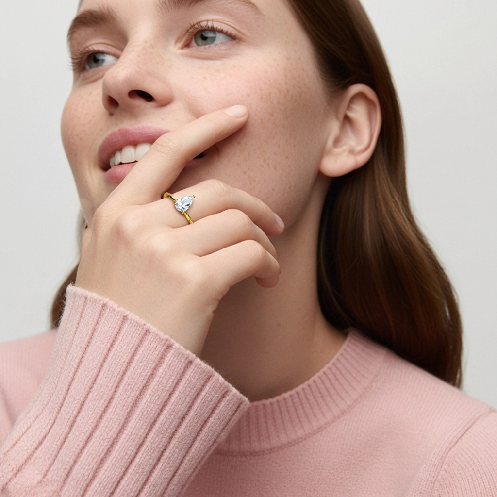 2.00ct Moissanite Engagement Ring 925 Sterling Silver