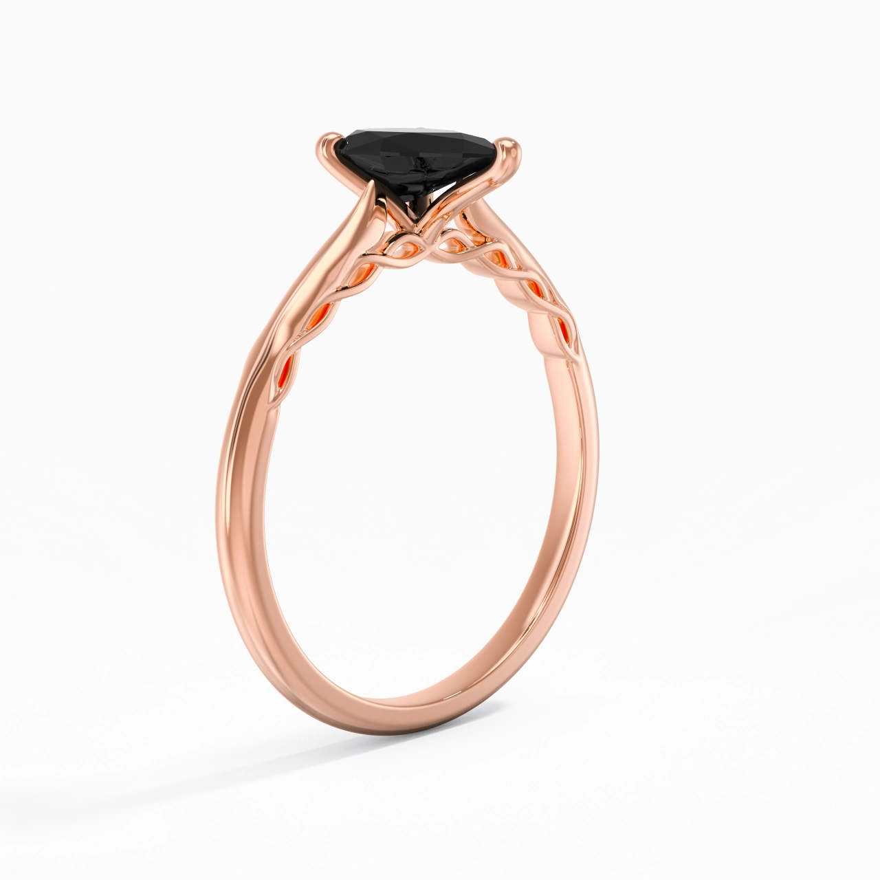 Understated Pear 1.00ct Cubic Zirconia Engagement Ring