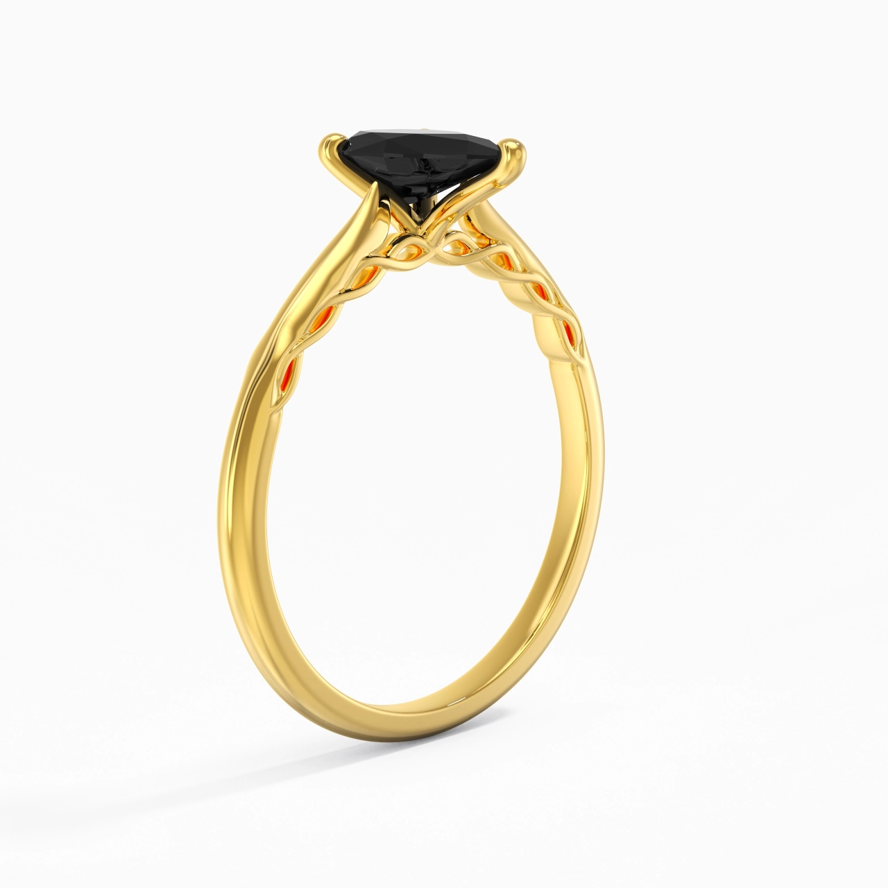 Understated Pear 1.00ct Cubic Zirconia Engagement Ring
