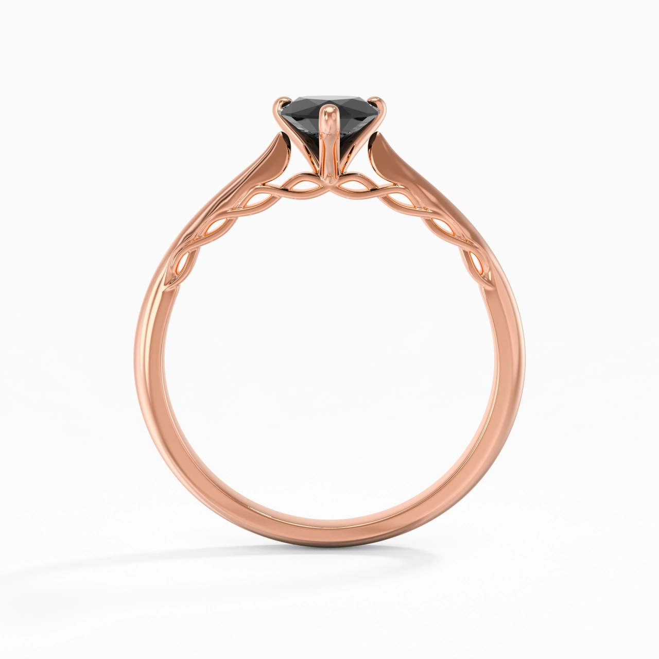 Understated Pear 1.00ct Cubic Zirconia Engagement Ring