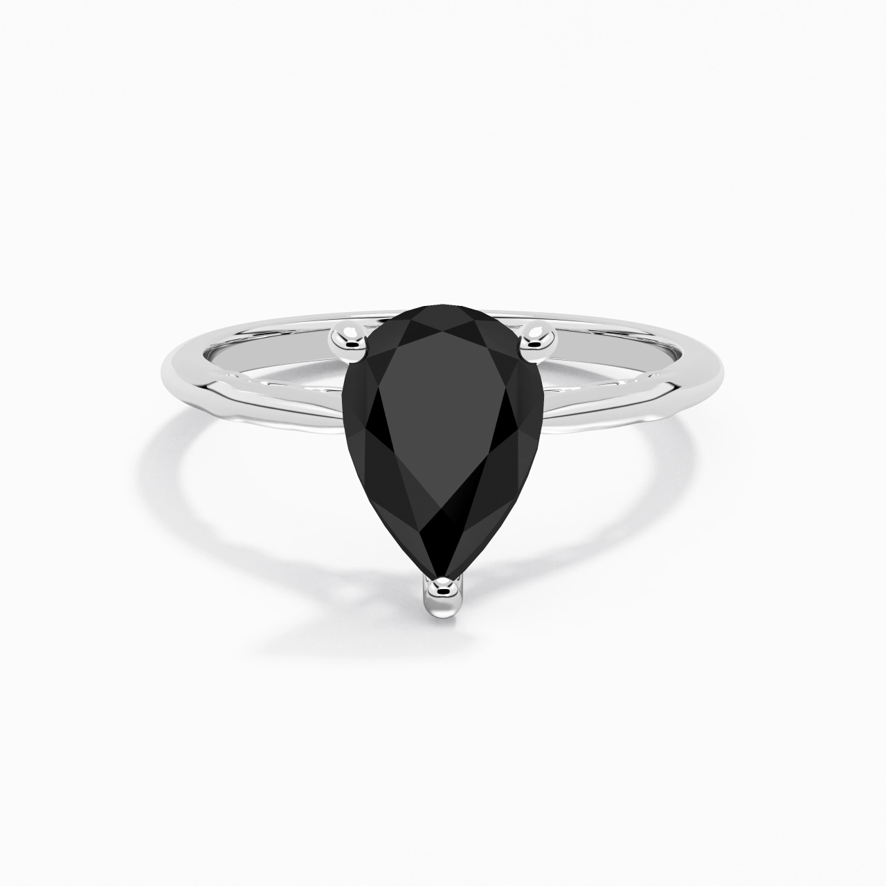 Sobre Poire 2.00ct Zircon cubique Bague de fiançailles