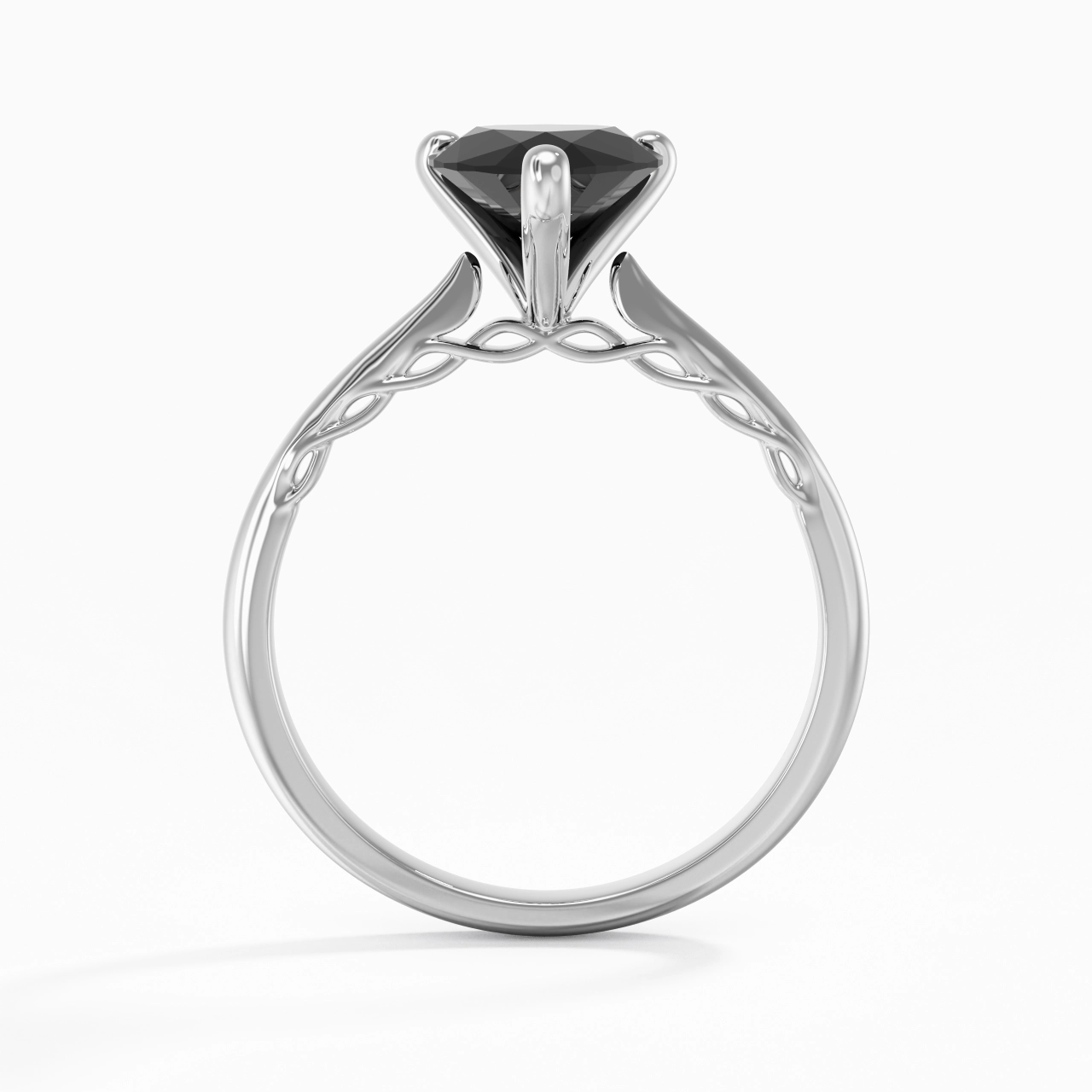 Sobrio Pera 2.00ct Circonio cúbico Anillo de Compromiso