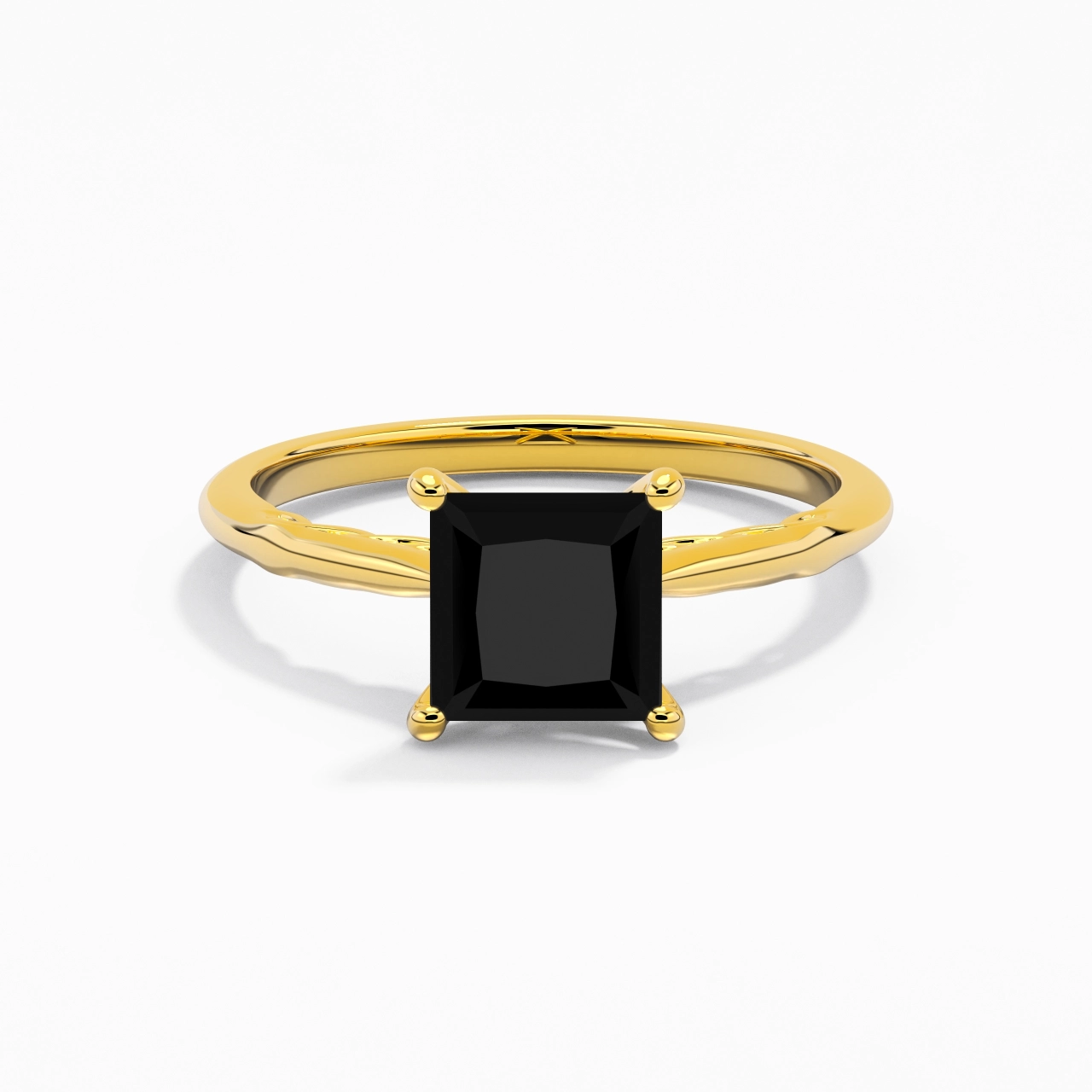 Sobre Princesse 1.50ct Zircon cubique Bague de fiançailles