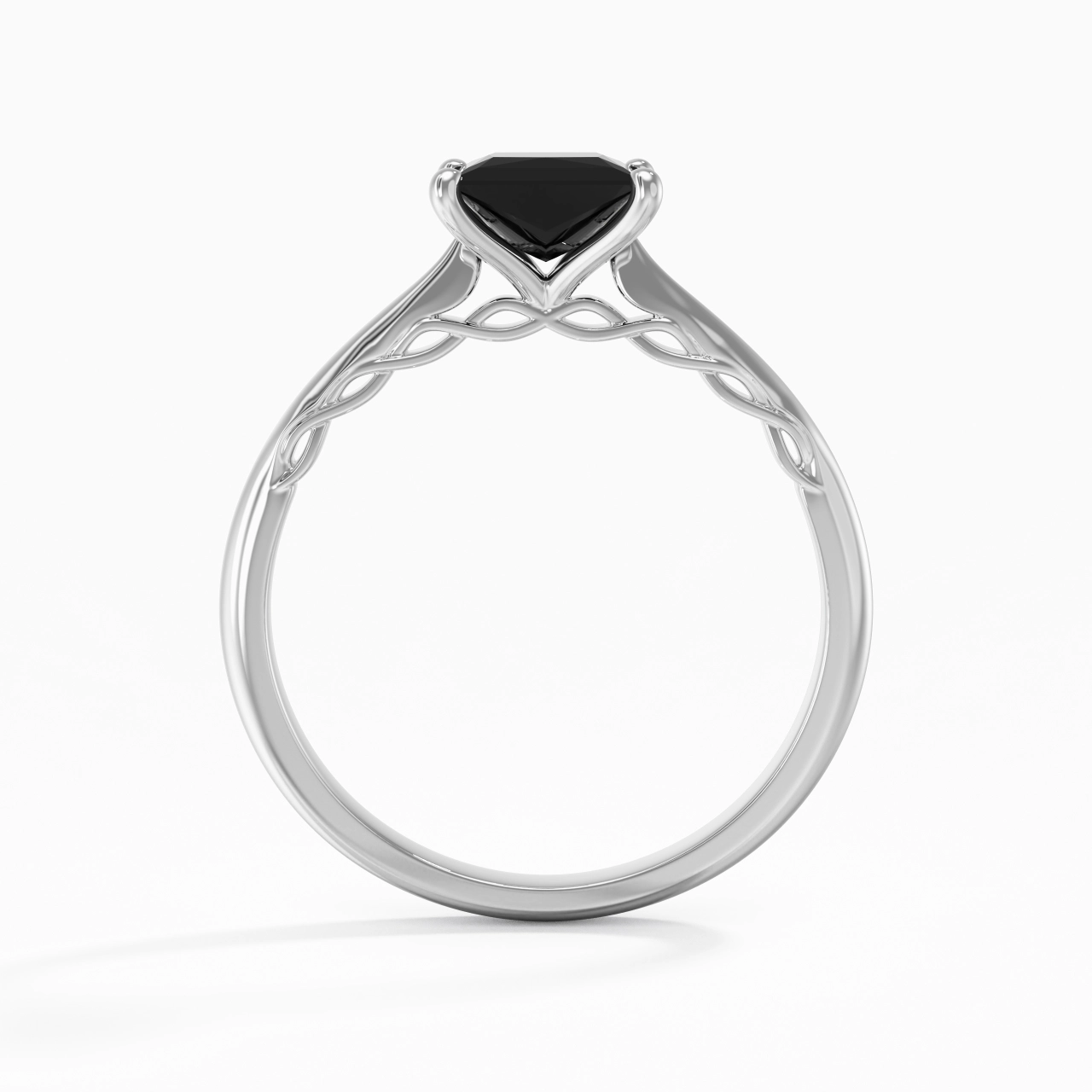 Understated Princess 1.00ct Cubic Zirconia Engagement Ring