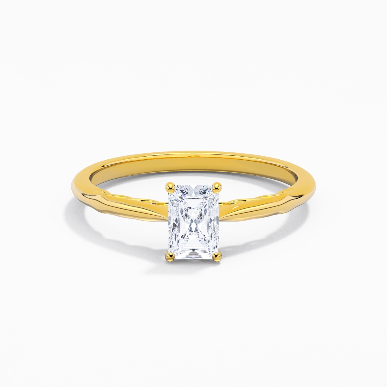 Sobre Radiant 0.80ct Moissanite Bague de fiançailles