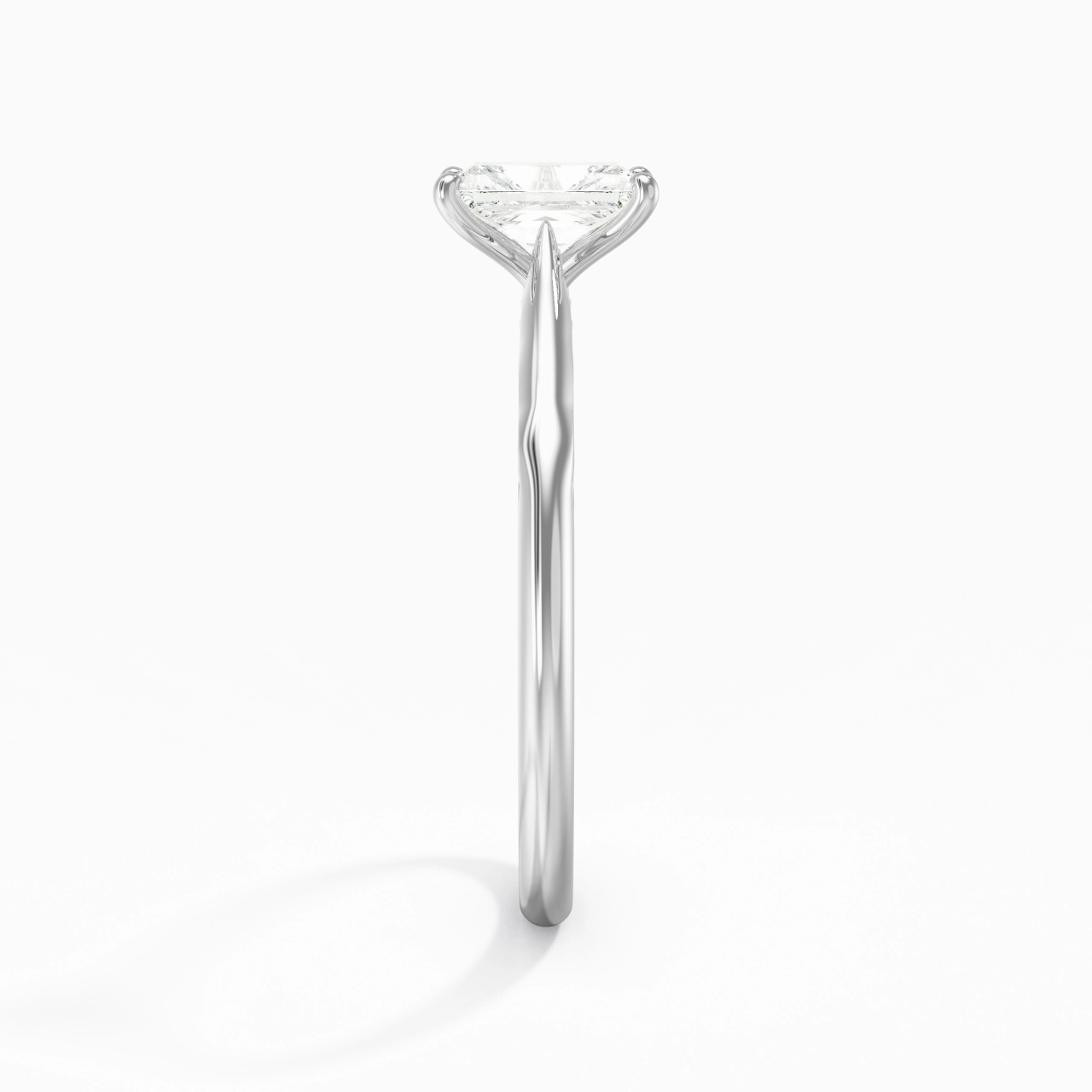 Sobre Radiant 0.80ct Moissanite Bague de fiançailles