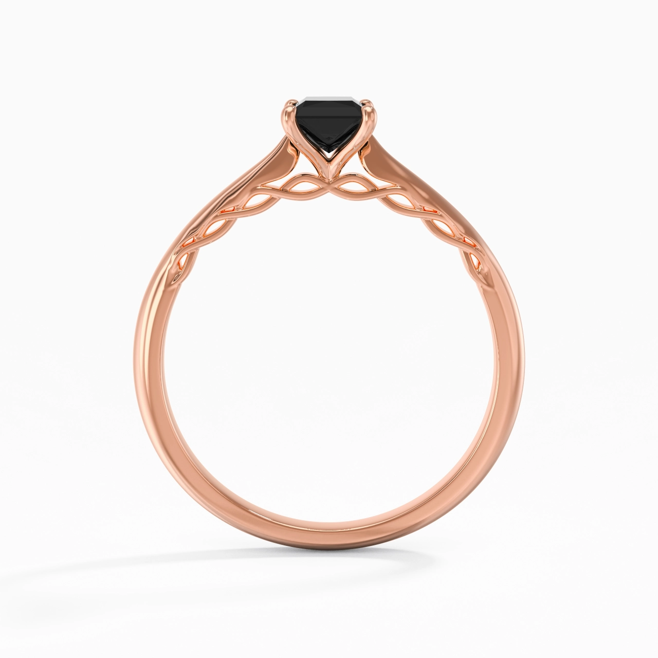 Understated Radiant 0.80ct Cubic Zirconia Engagement Ring