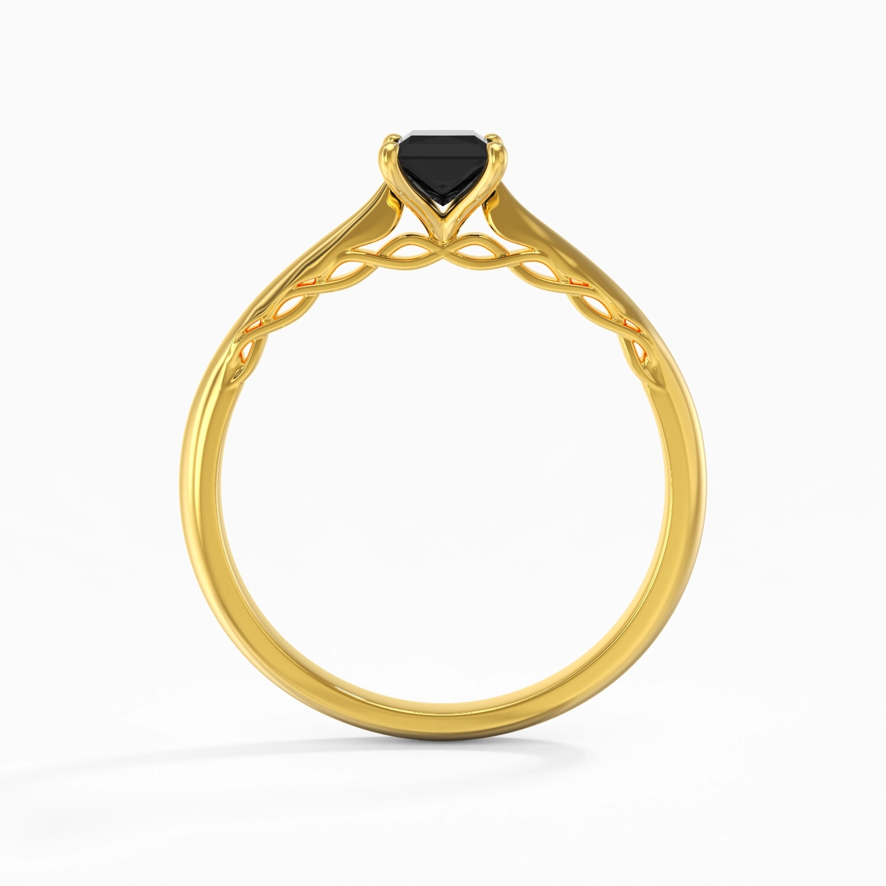 Sobrio Radiante 0.80ct Circonio cúbico Anillo de Compromiso