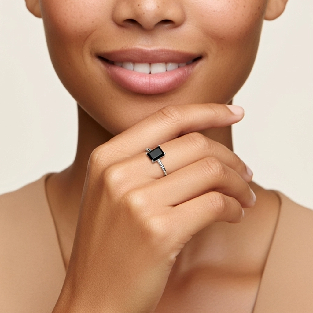 Understated Radiant 1.00ct Cubic Zirconia Engagement Ring