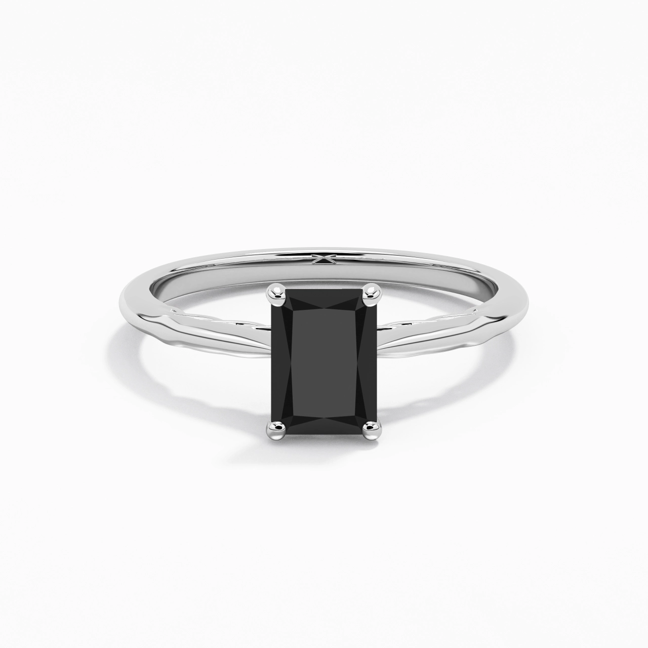 Sobre Radiant 1.00ct Zircon cubique Bague de fiançailles